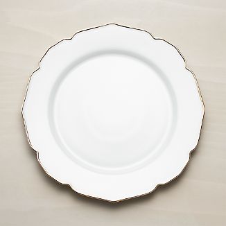 Savannah Charger Plate with Gold Rim