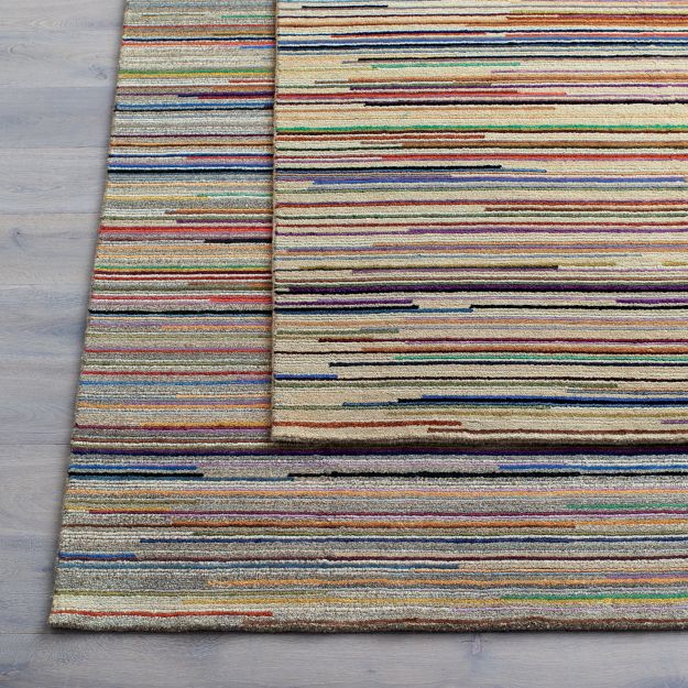 Savoy Cream Multicolor Wool Rug Crate and Barrel