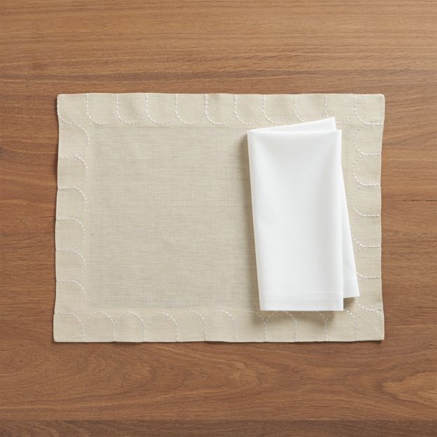 Fete White Cloth Napkins, Set of 8 + Reviews Crate and Barrel