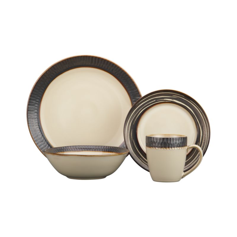 Scavo 4-Piece Place Setting with Swirl Salad Plate