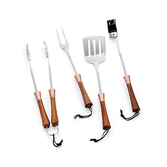 Schmidt Brothers ® 4-Piece Copper Barbecue Tool Set