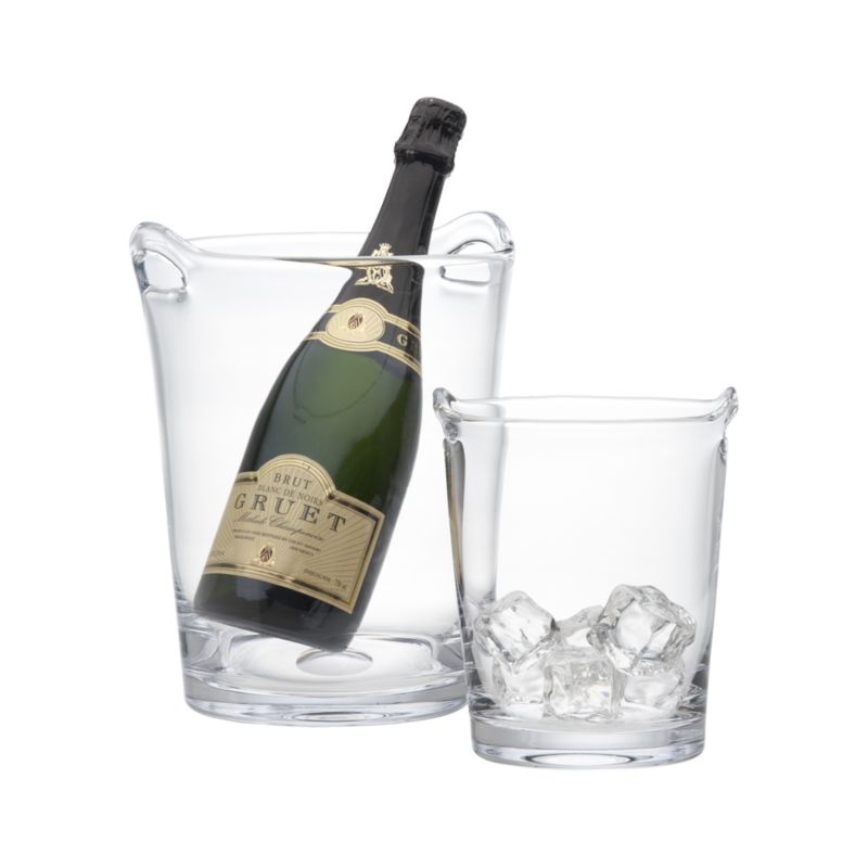 Scissor Cut Wine and Champagne Cooler and Ice Bucket