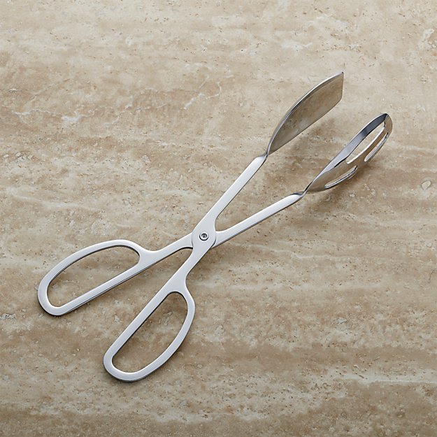 Scissor Handled Serving Tongs Crate and Barrel
