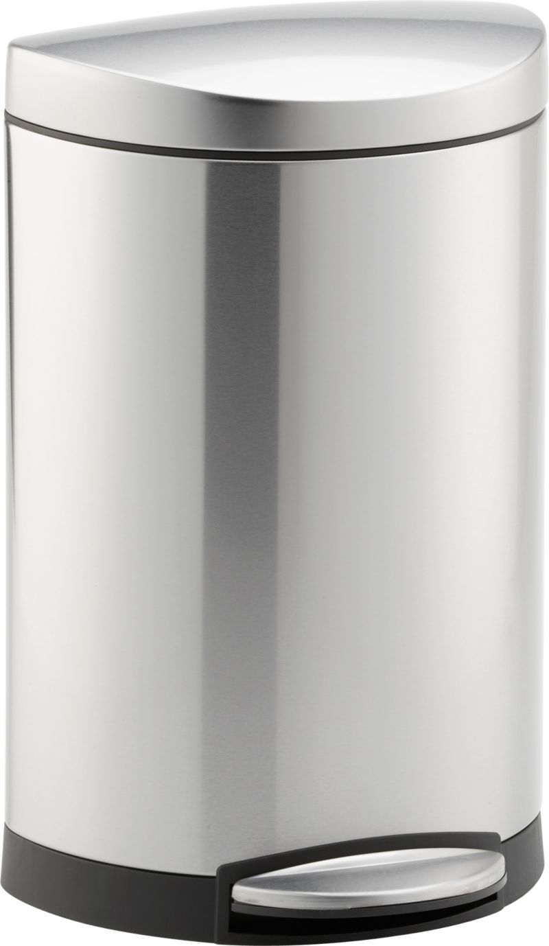 simplehuman® 2.6-Gallon Semi-Round Trash Can