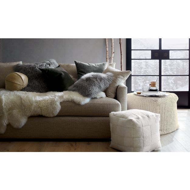 Sheepskin Throw Blanket in Throws + Reviews Crate and Barrel
