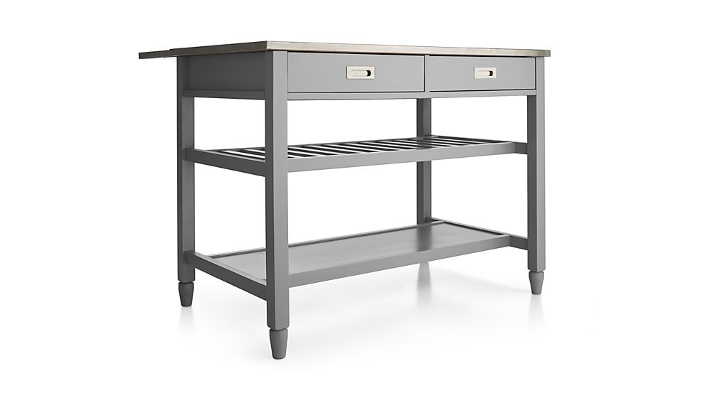 Sheridan Grey Kitchen Island Crate and Barrel