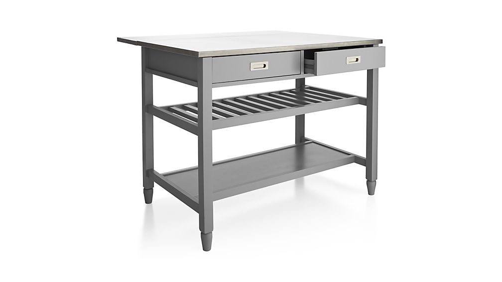 Sheridan Grey Kitchen Island Crate and Barrel