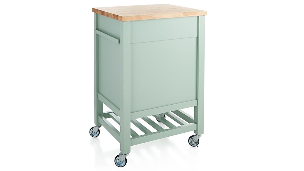 Sheridan Mint Kitchen Cart Crate and Barrel