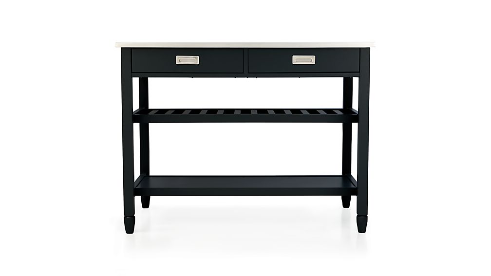 Sheridan Black Kitchen Island Crate and Barrel