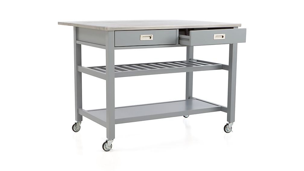 Sheridan Grey Kitchen Island Crate and Barrel