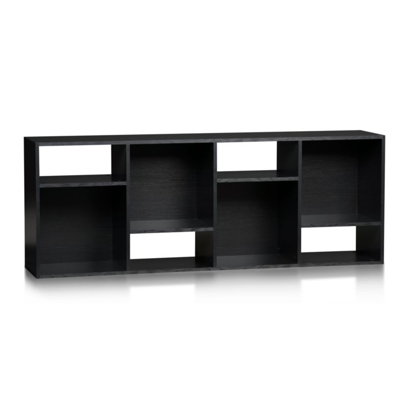 Shift Black 74" Bookcase