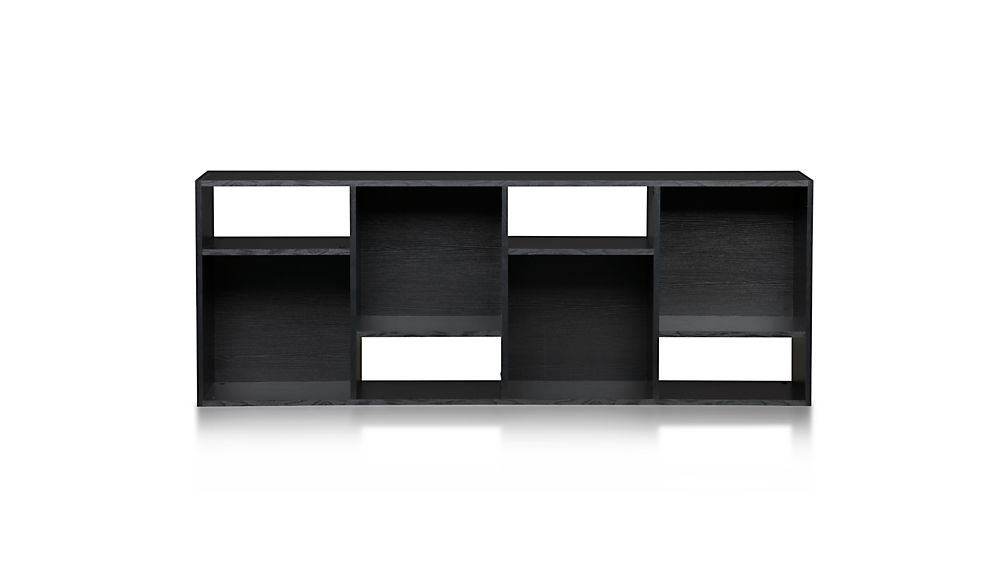 Shift Black 74" Bookcase Crate and Barrel