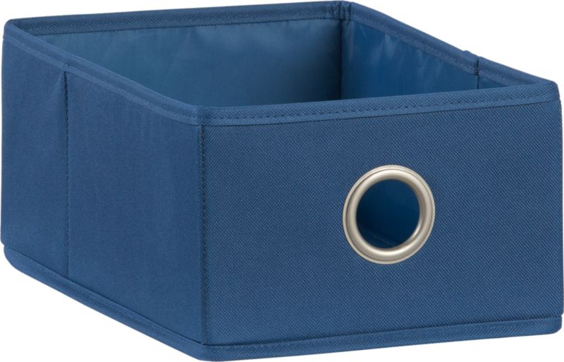 Blue Shoe Bag Drawer. 7.5"Wx11.75"Dx5"H