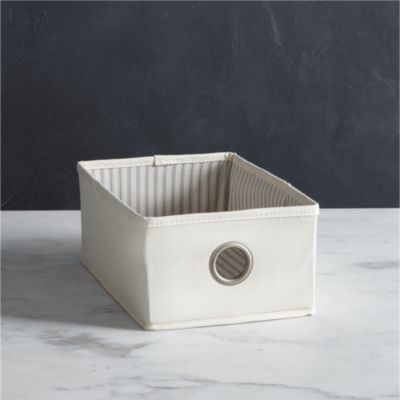 Twill Shoe Bag Drawer with Ticking