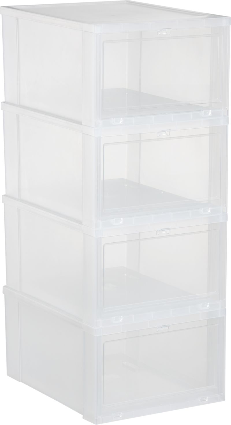 Set of 4 Large Shoe Boxes