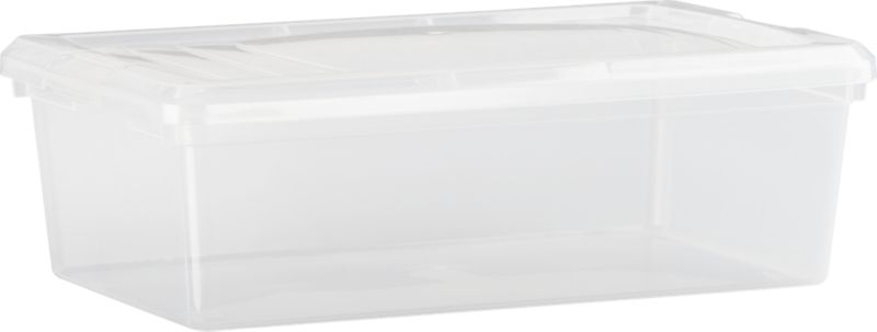 Shoe Box with Lid. 8.06"Wx13.56"Dx4.31"H