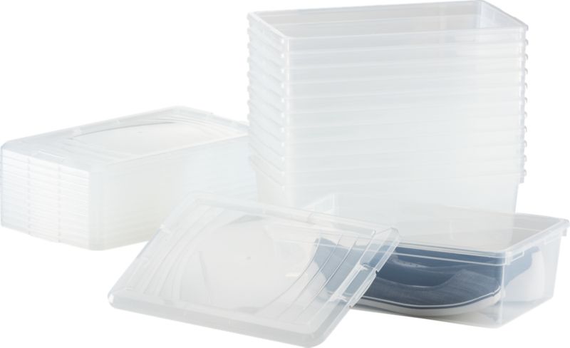Shoe Boxes with Lids Set of 12