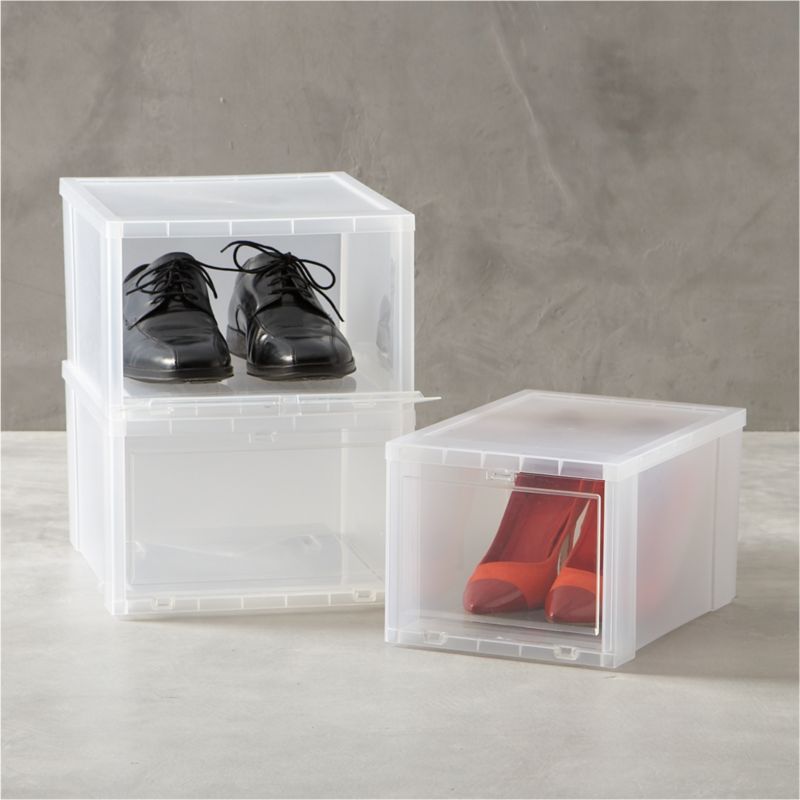 Clear Shoe Boxes - Large Clear Shoe Box