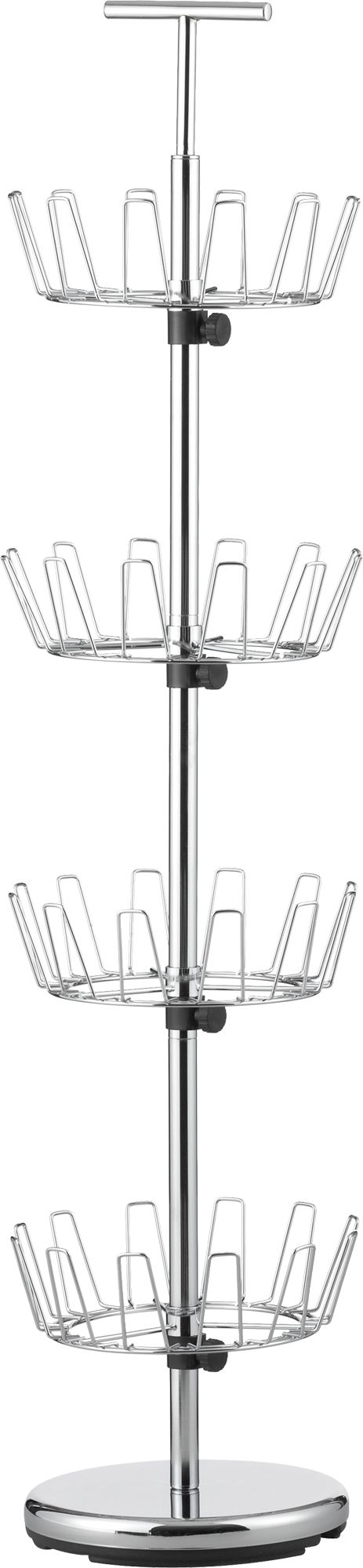 4-Tier Chrome Shoe Rack