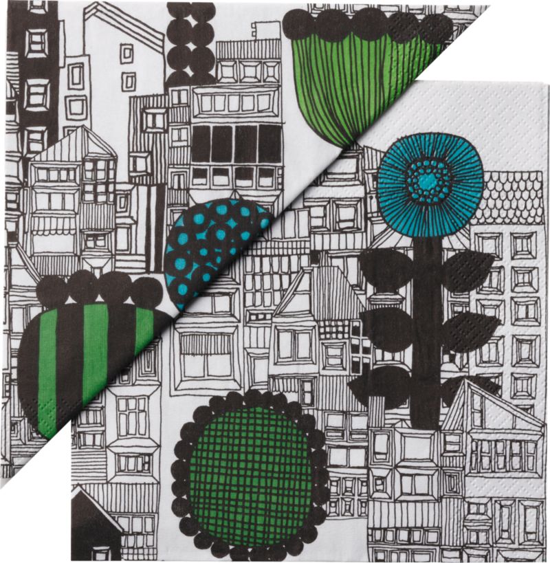 Marimekko Siirtolapuutarha Paper 6.5" Napkins Set of 20