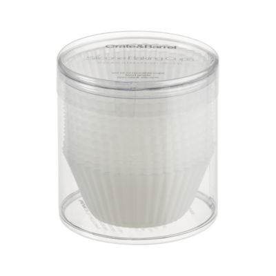 Set of 12 Clear Silicone Baking Cups