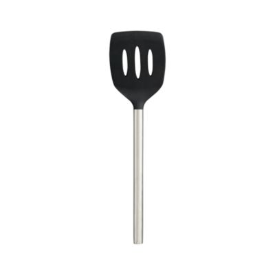 Black Silicone Slotted Turner