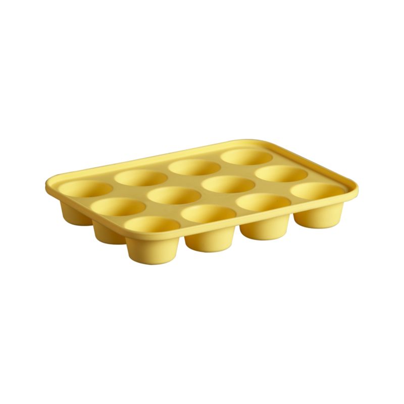 Yellow Silicone Mini Muffin Pan