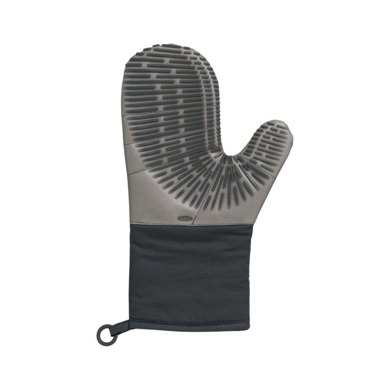 Black Silicone Mitt