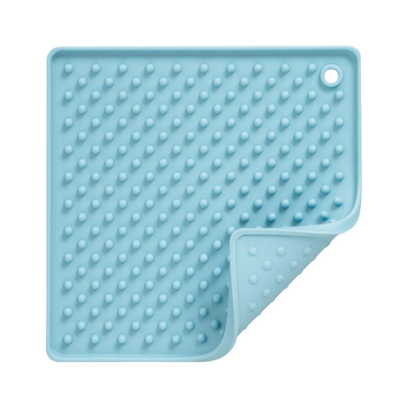 Silicone Light Blue Potholder-Trivet