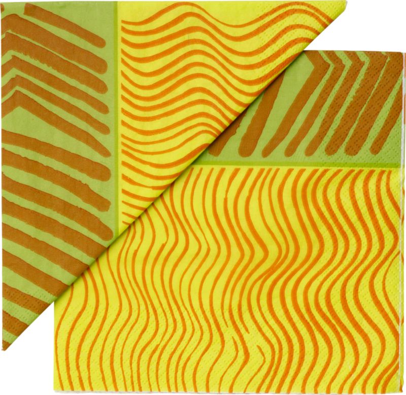 Set of 20 Marimekko Silkkikuikka Paper 6.5" Napkins