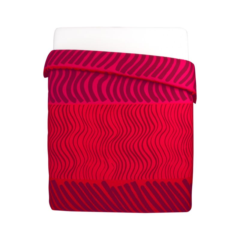 Marimekko Silkkikuikka Red King Duvet Cover