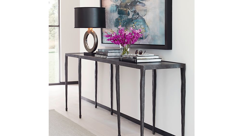 Silviano 84" Console Table Crate and Barrel