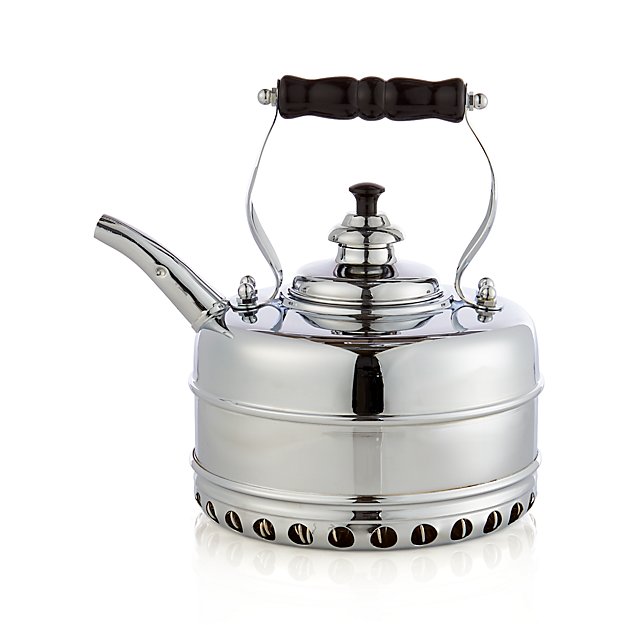 Simplex Heritage No. 4 Chrome Gas Tea Kettle Crate and Barrel