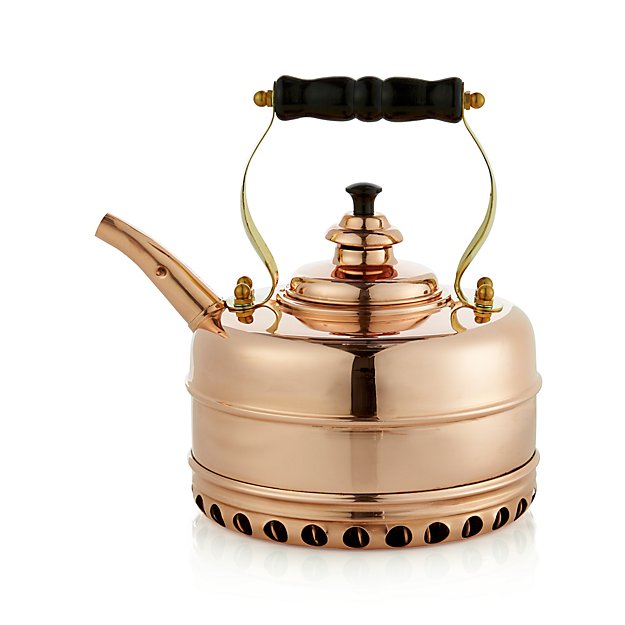 Simplex Heritage No. 3 Copper Gas Tea Kettle Crate and Barrel