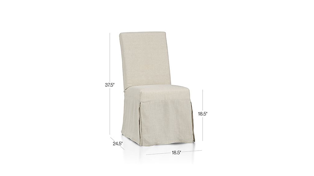 Slip Linen Slipcovered Dining Chair Crate and Barrel