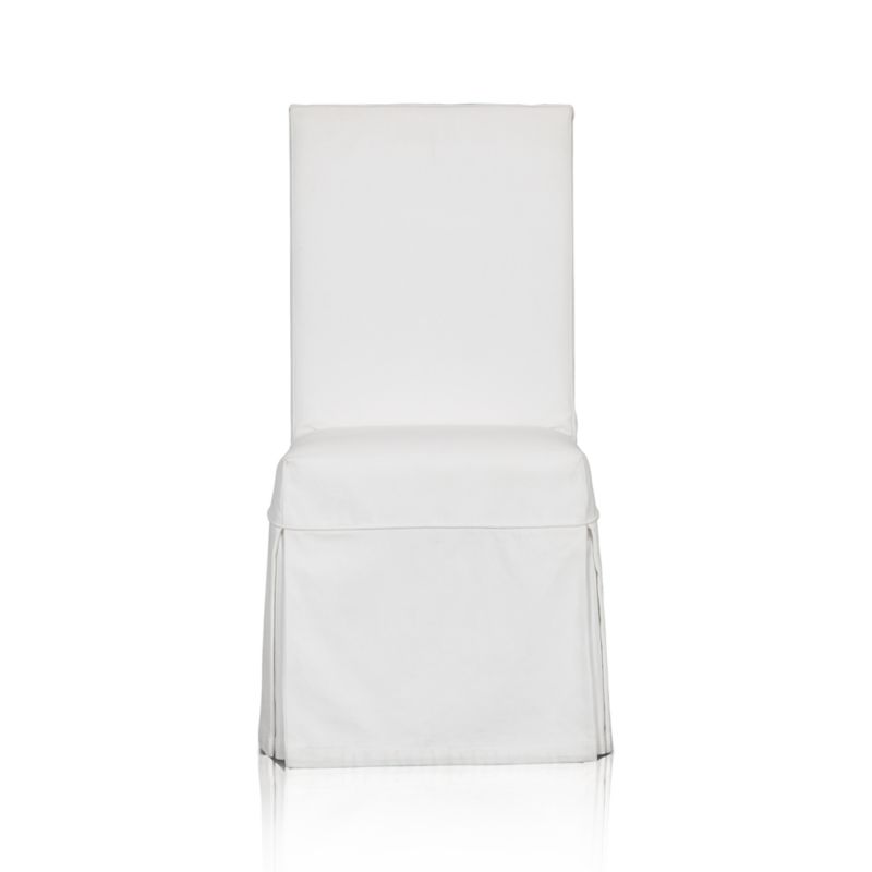 Slip Side Chair with White Slipcover