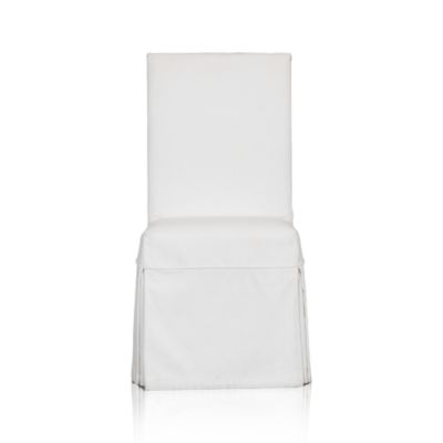 Slip Side Chair with White Slipcover