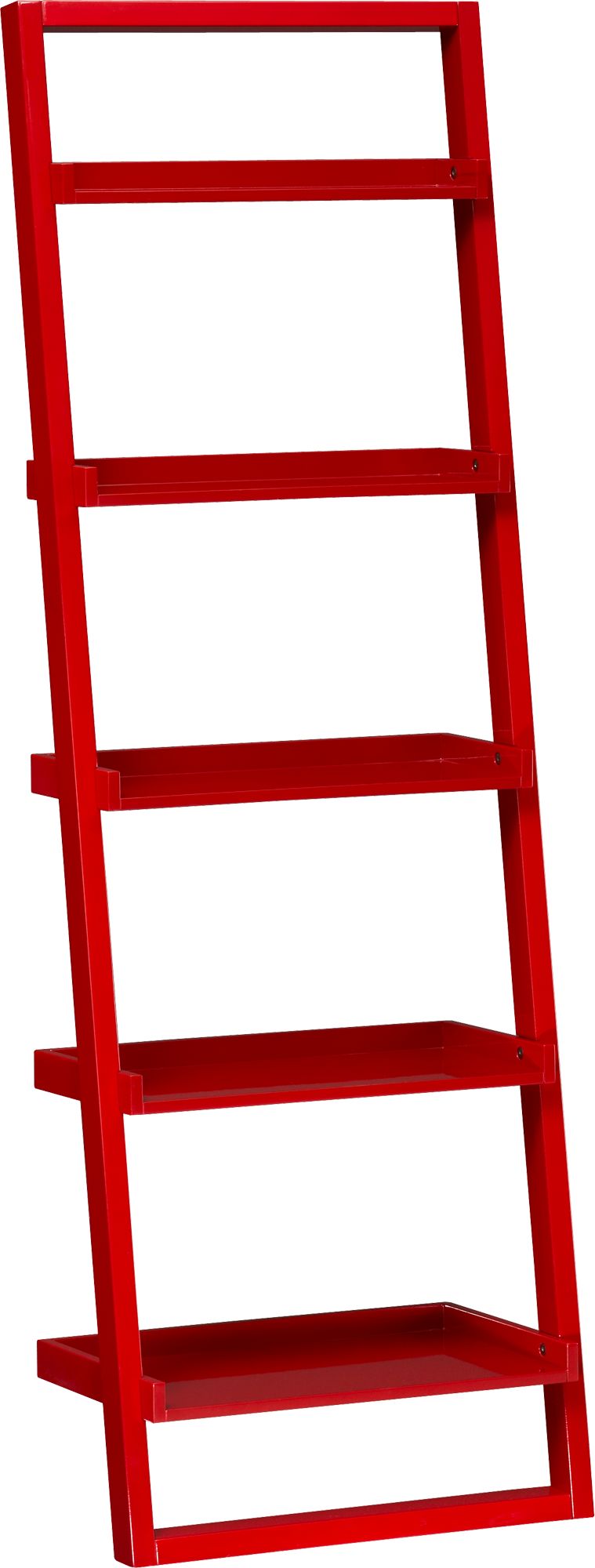 Sloane Crimson 25.5" Leaning Bookcase