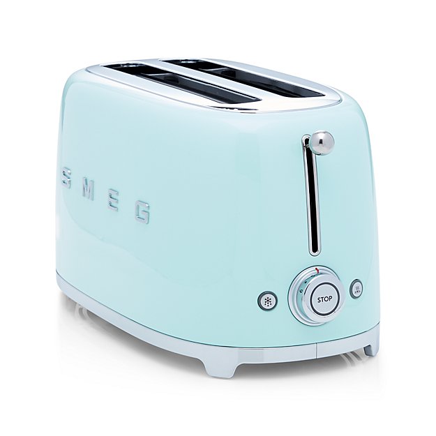Smeg Mint Green 4Slice Toaster Crate and Barrel