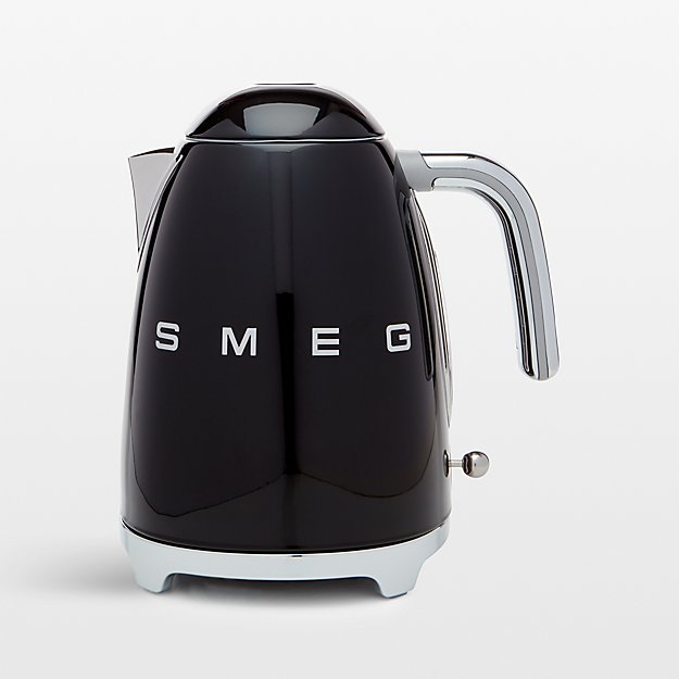 Smeg Black Retro Electric Kettle Crate and Barrel