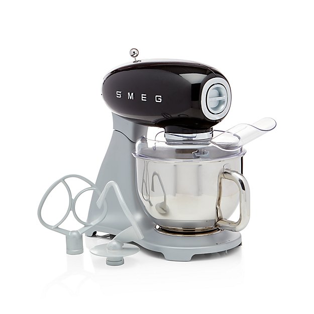 Smeg Black Retro Stand Mixer Crate and Barrel