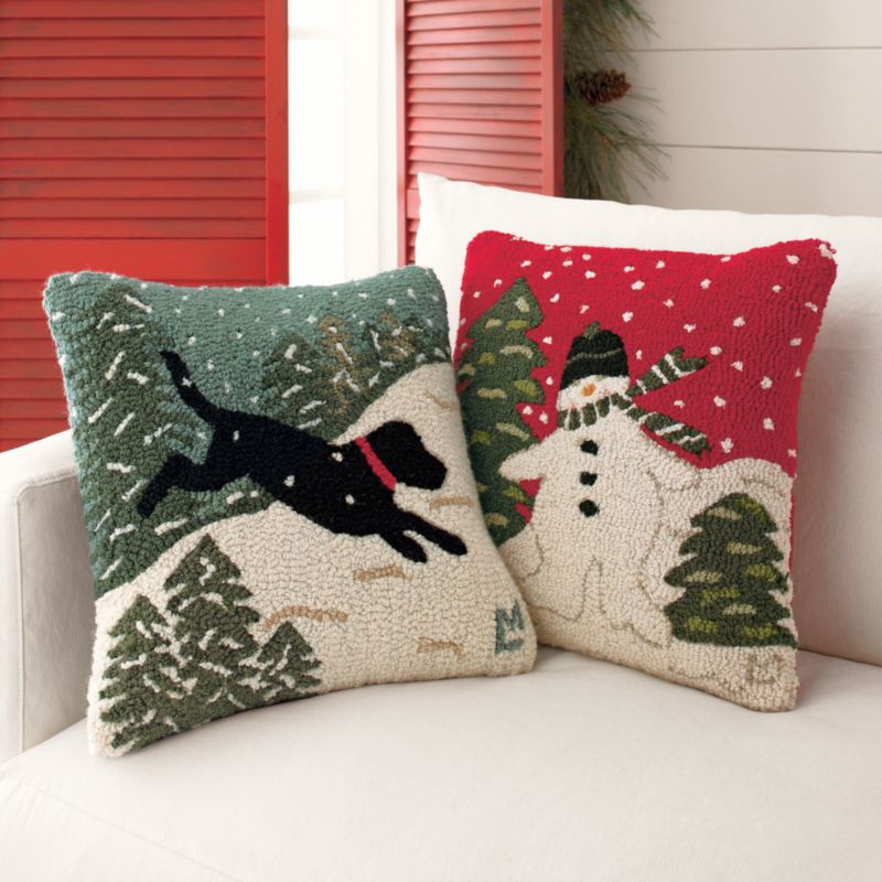 Snowdog Pillow