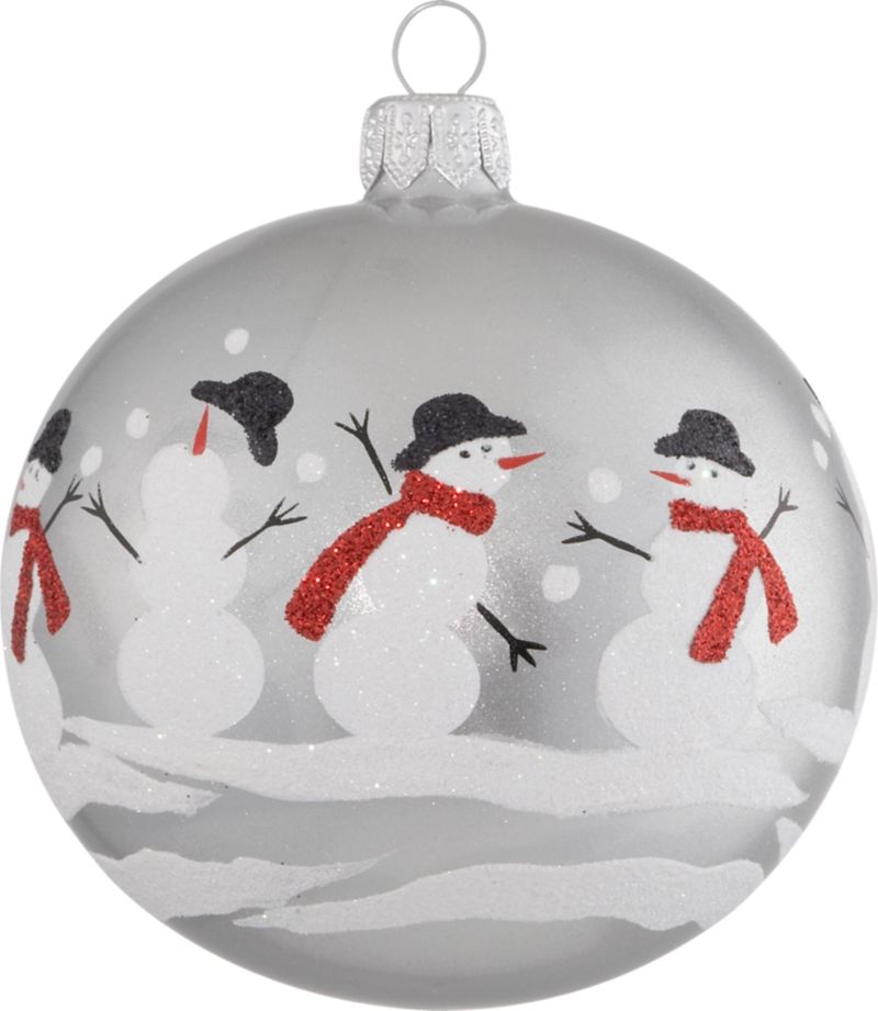 Snowball Fight Ball Ornament