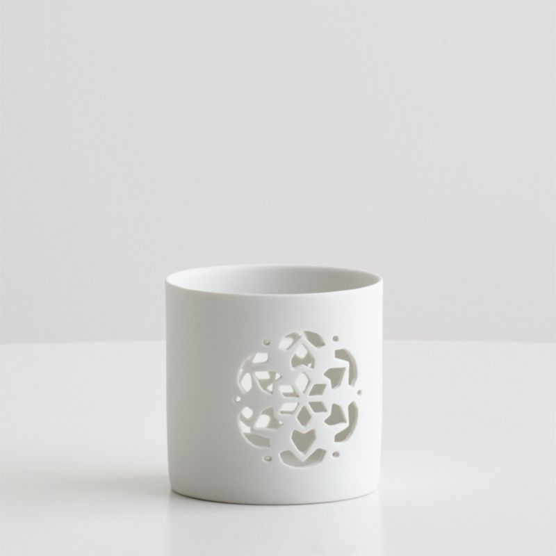 Snowflake Votive Candle Holder Crate and Barrel