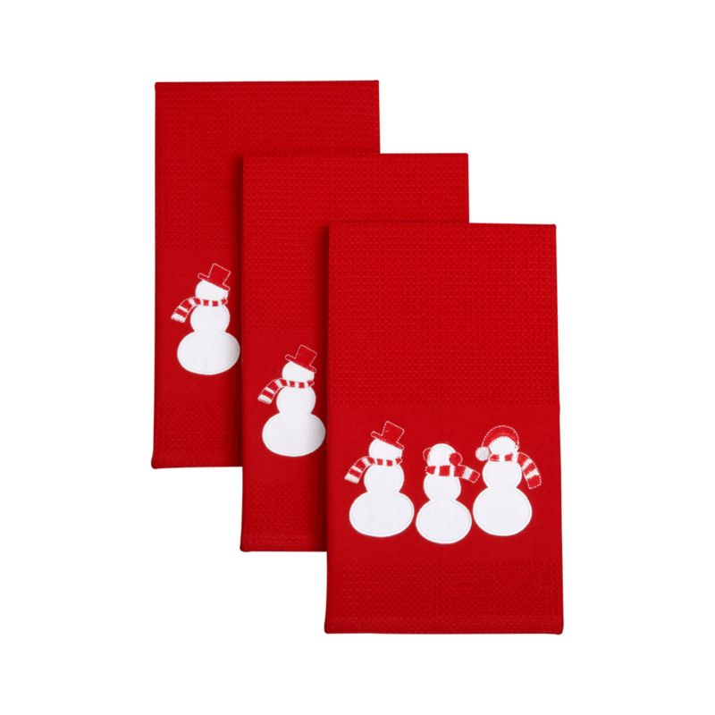 Set of 3 Snowmen Dishtowels