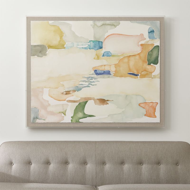 Pastel Abstract Art Crate and Barrel