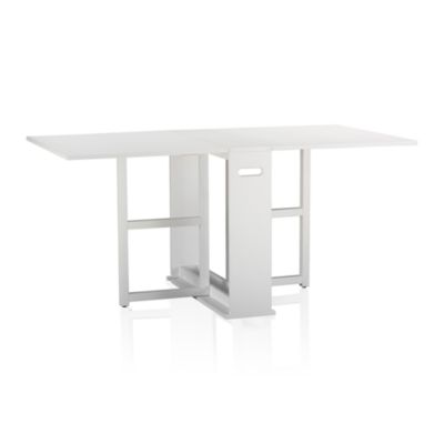 Span White Gateleg Dining Table