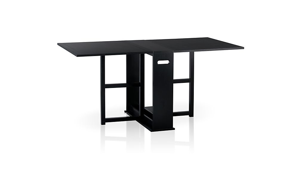 span black gateleg dining table crate and barrel span black gateleg dining table crate and barrel