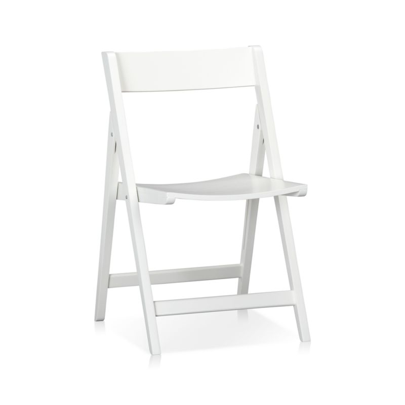 Spare White Folding Chair