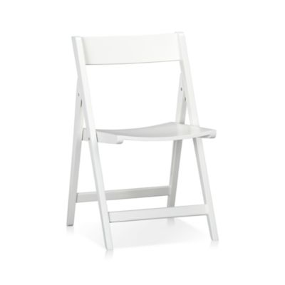 Set of 4 Spare White Folding Chairs